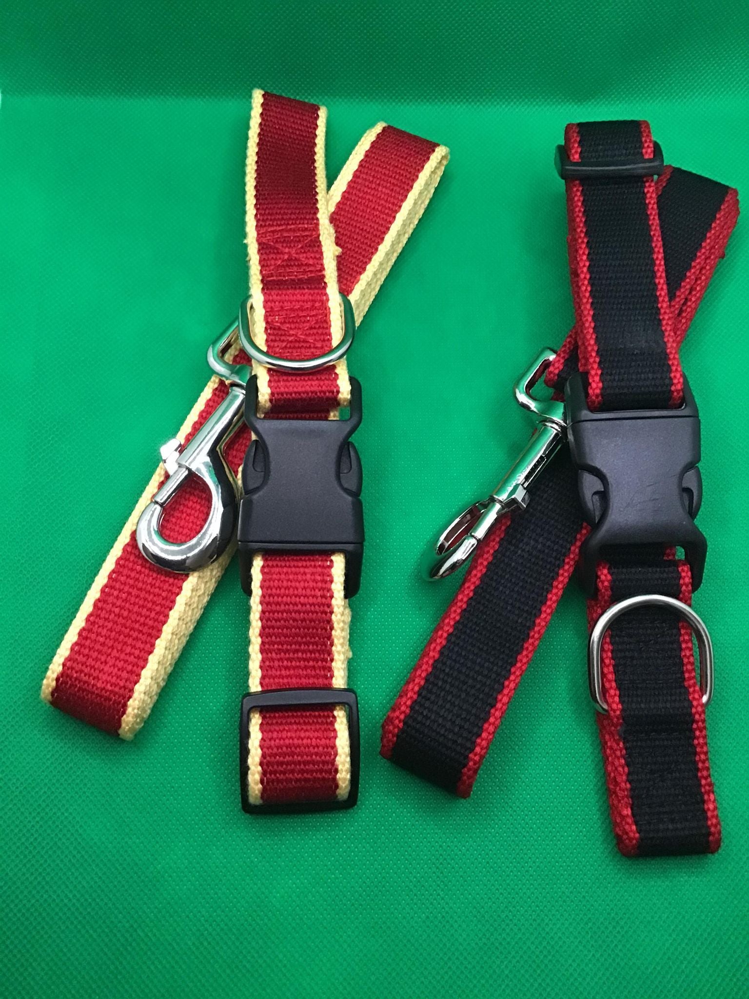 Personalized Soft Bamboo Dog Collar and Lead with Free Engraving